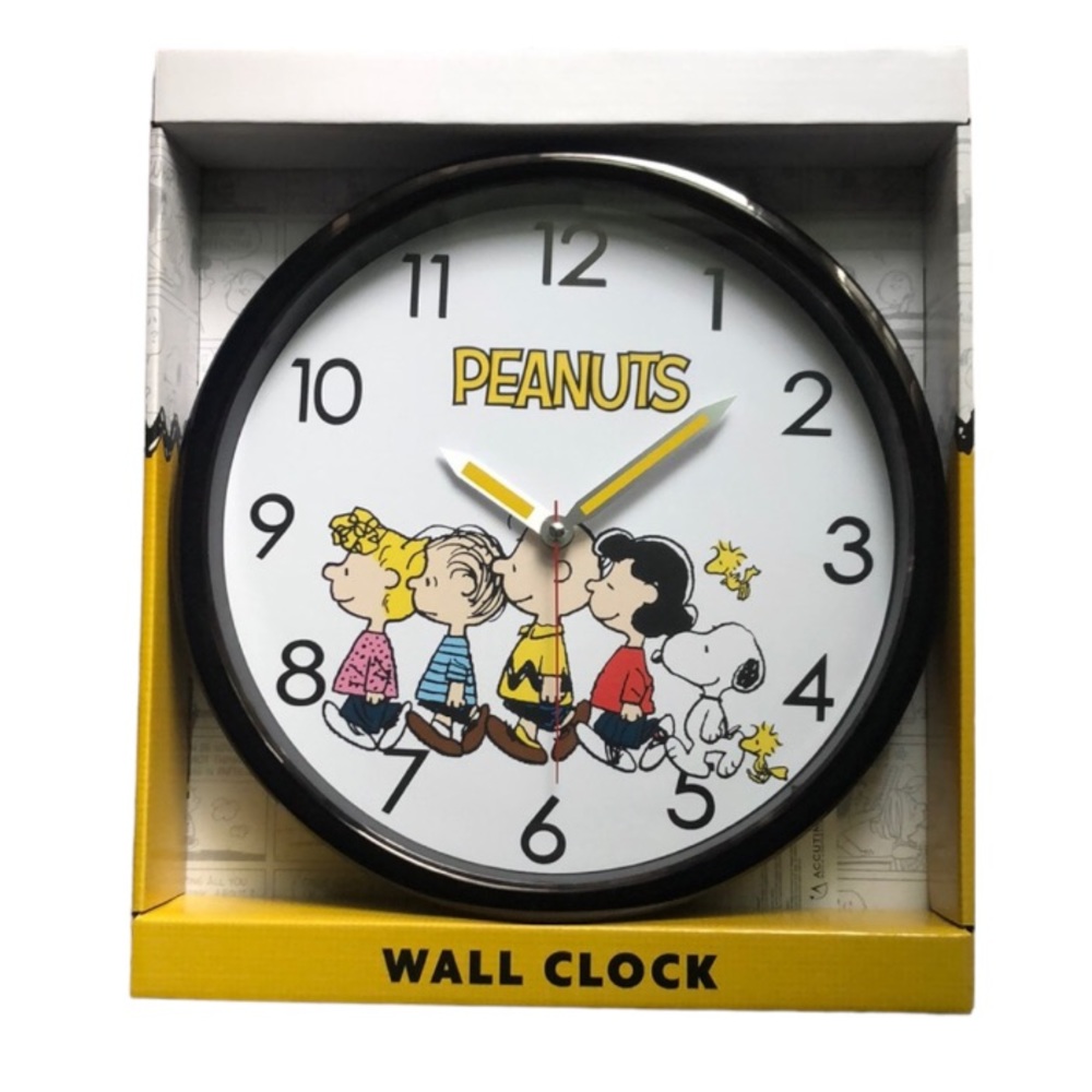 PEANUTS Wall Clock - Charlie Brown and Friends